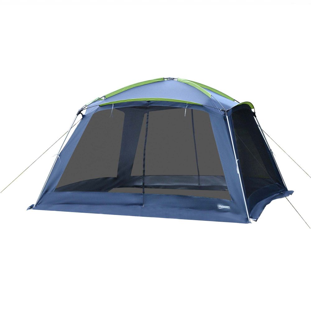 Camping Tent Sun Shelter Shade Garden Outdoor Dark Green Outsunny - anydaydirect