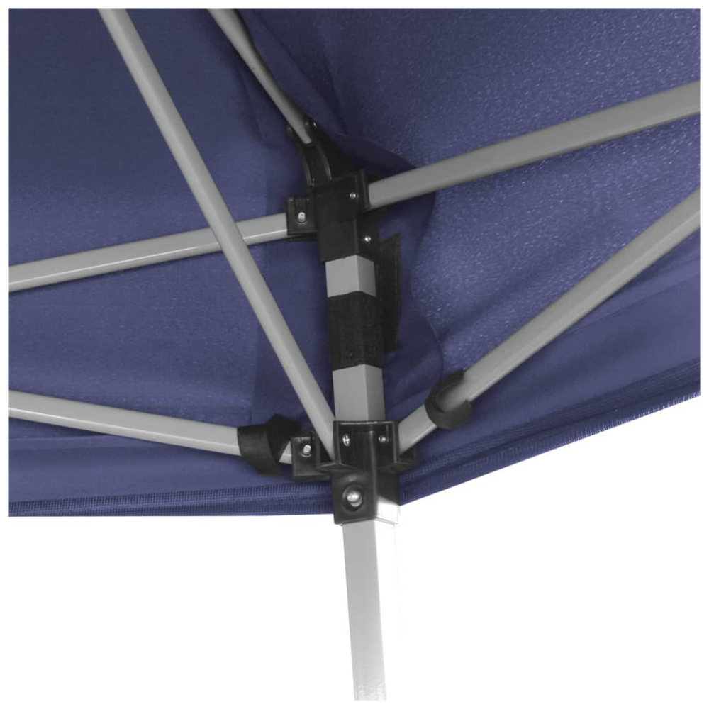 vidaXL Hexagonal Pop-Up Marquee with 6 Sidewalls Dark Blue 3.6x3.1 m - anydaydirect