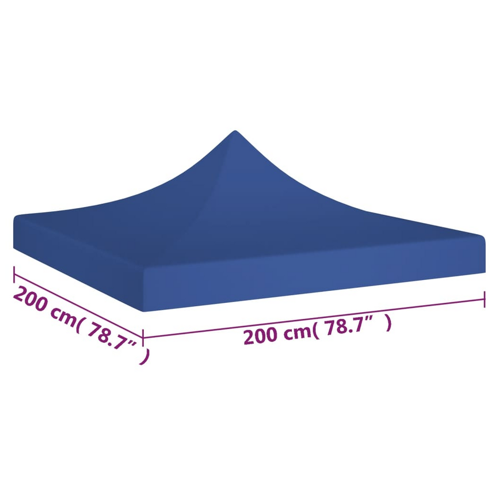 vidaXL Party Tent Roof 2x2 m Blue 270 g/m² - anydaydirect