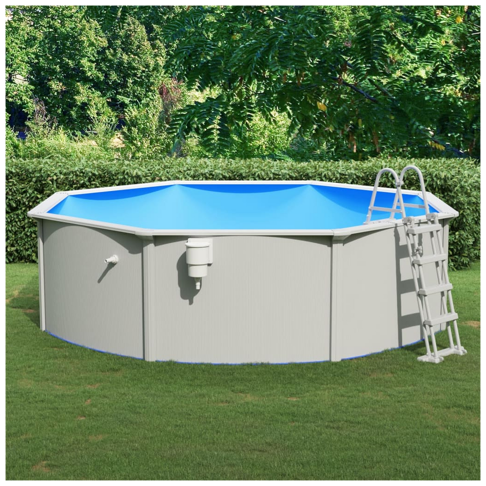 Swimming Pool with Safety Ladder 460x120 cm - anydaydirect