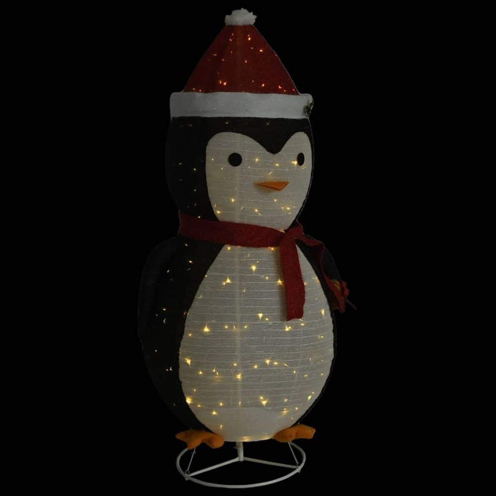 Decorative Christmas Snow Penguin Figure LED Luxury Fabric 180cm - anydaydirect