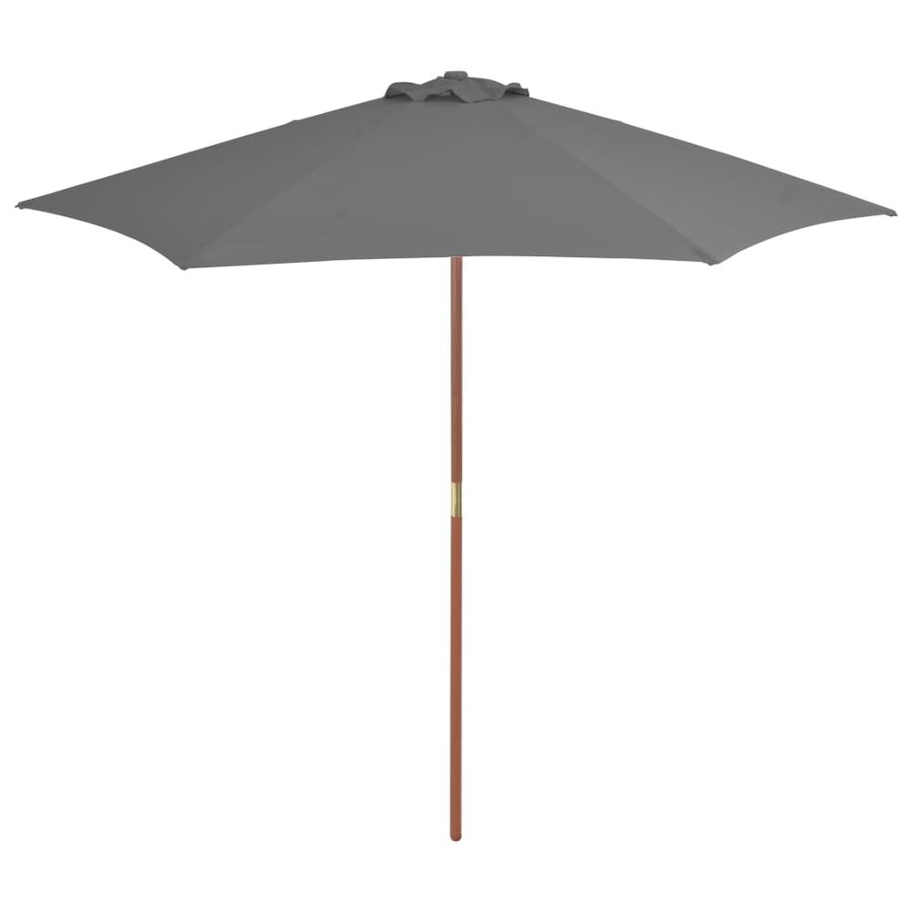 Outdoor Parasol with Wooden Pole  270 cm - anydaydirect