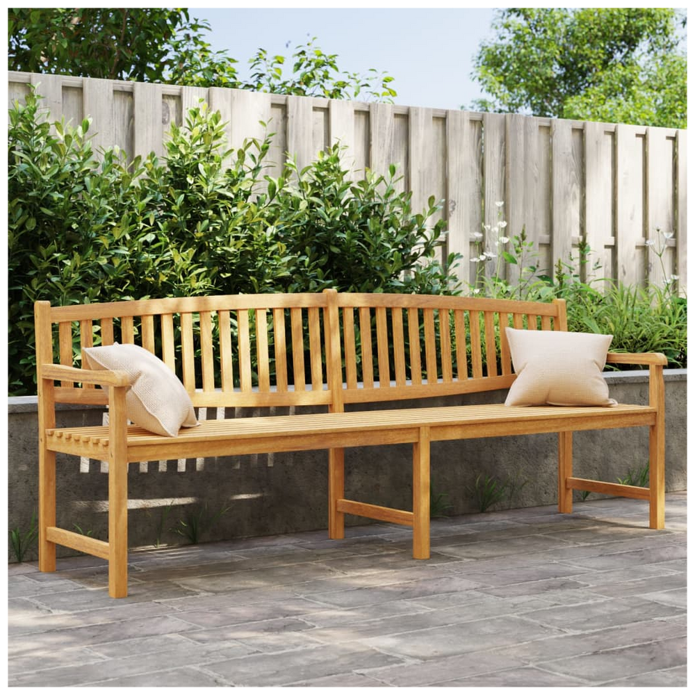 vidaXL Garden Bench 228x59.5x90 cm Solid Teak Wood - anydaydirect