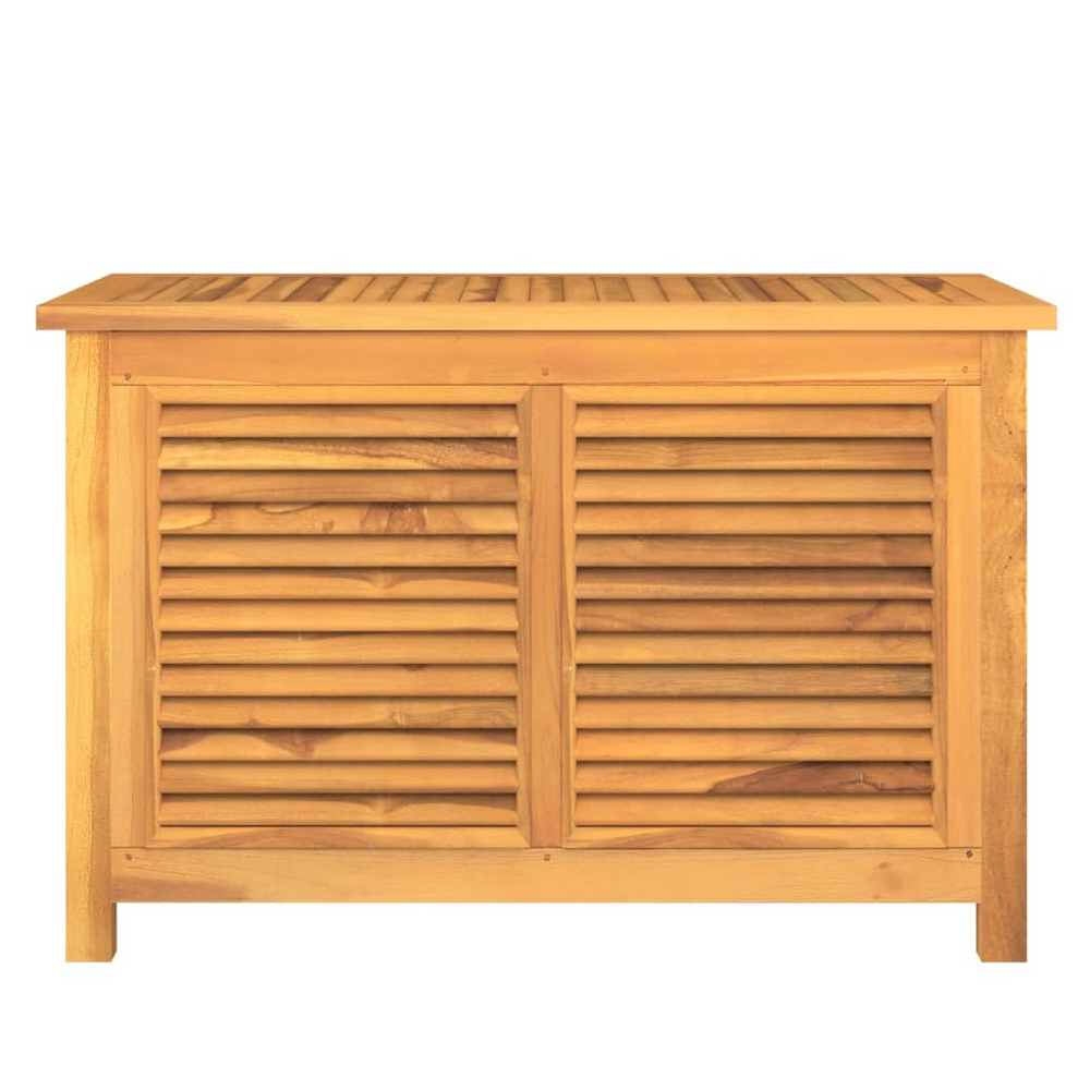 Garden Storage Box with Bag 90x50x58 cm Solid Wood Teak - anydaydirect