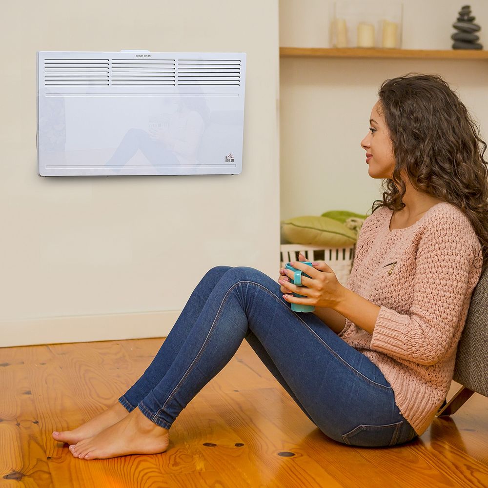 Convector Radiator Heater Freestanding or Wall-mounted Portable Electric - anydaydirect