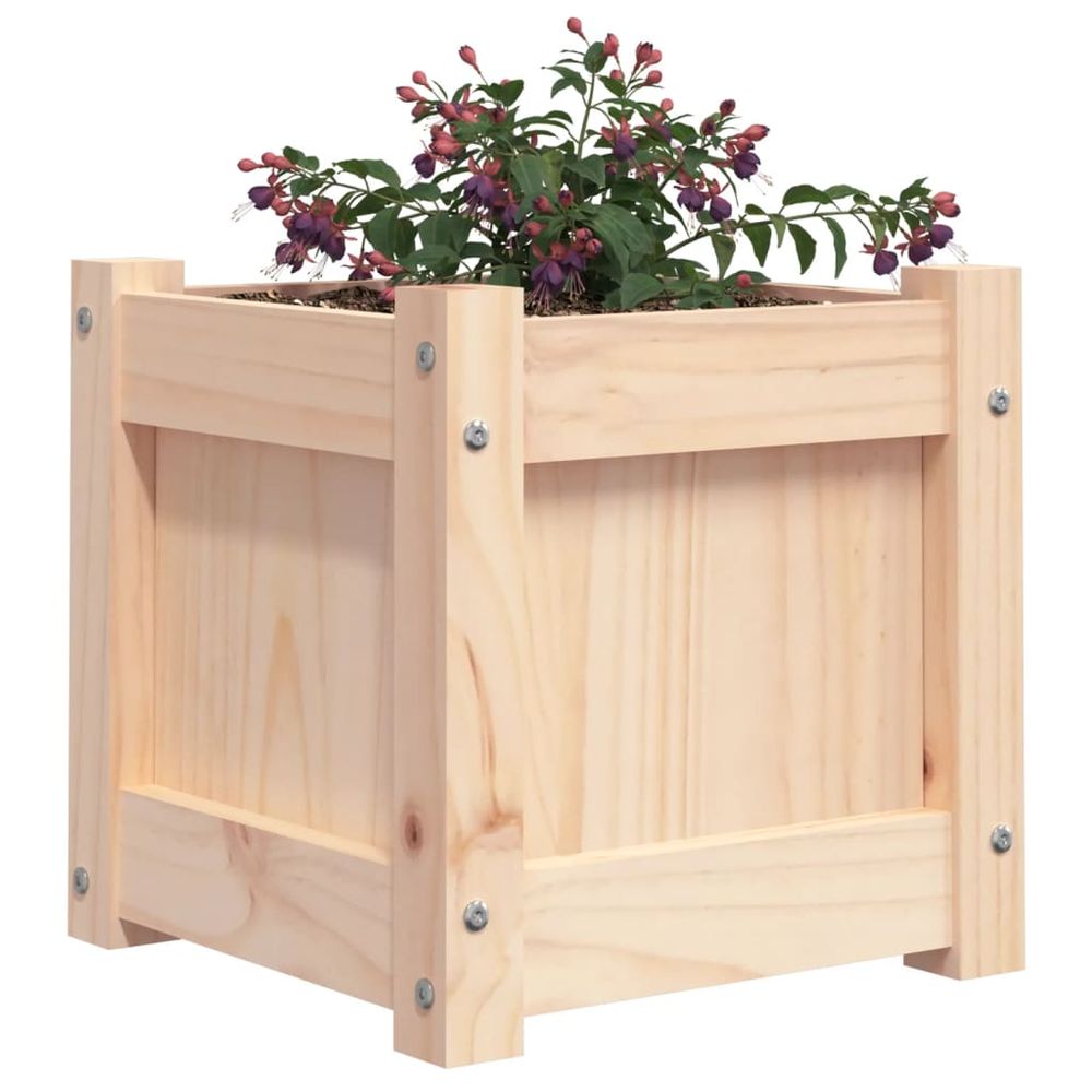 vidaXL Garden Planters 2 pcs Solid Wood Pine - anydaydirect