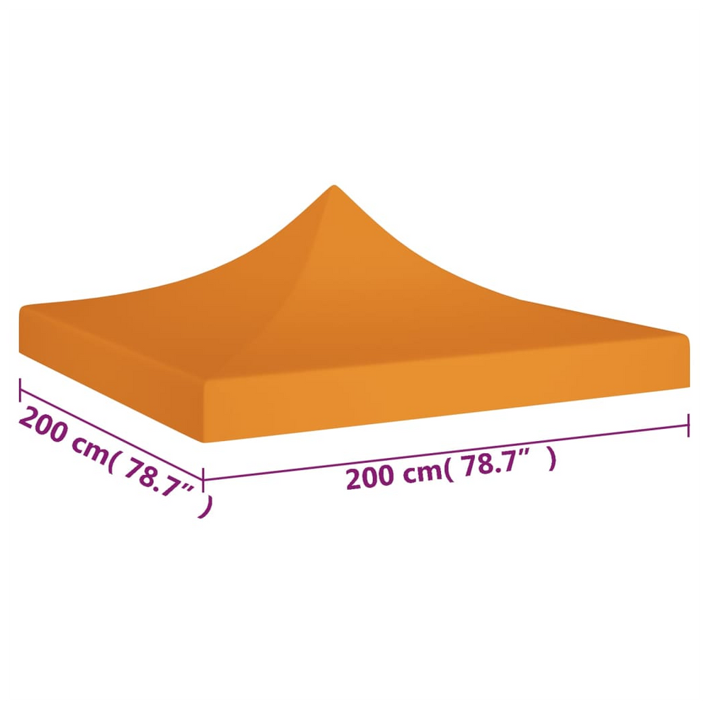 vidaXL Party Tent Roof 2x2 m Orange 270 g/m² - anydaydirect