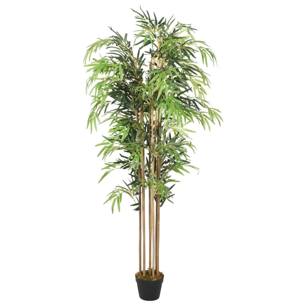 vidaXL Artificial Bamboo Tree 730 Leaves 120 cm Green - anydaydirect