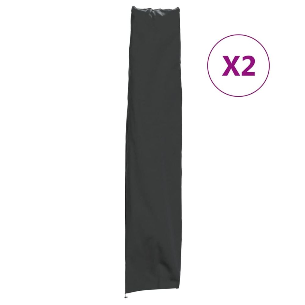 vidaXL Garden Umbrella Covers 2 pcs 136x25/23.5 cm 420D Oxford Fabric - anydaydirect
