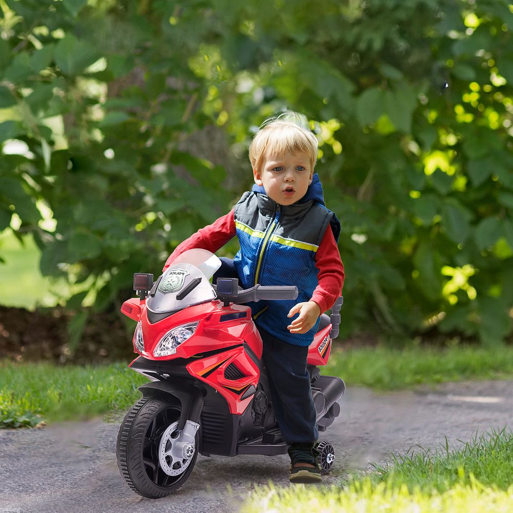 Kids 6V Electric Pedal Motorcycle Ride-On Toy Battery 18-36 months Red - anydaydirect