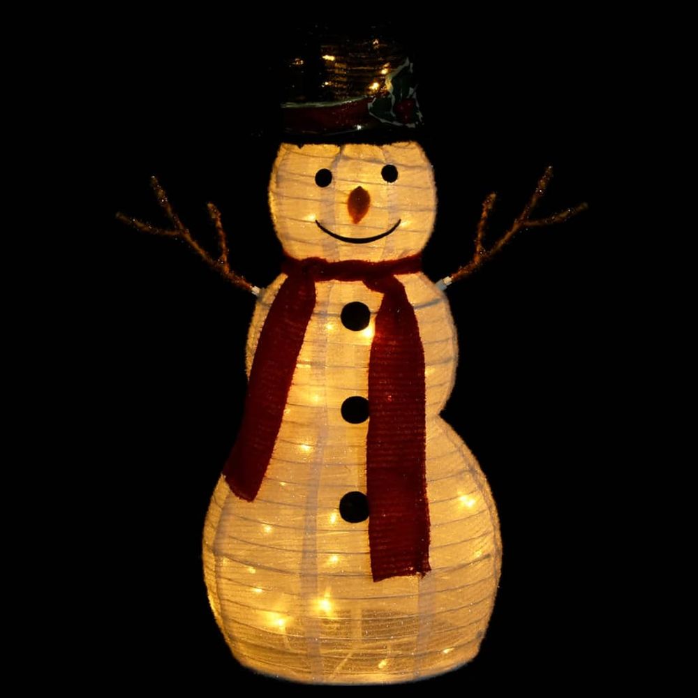 Decorative Christmas Snowman Figure with LED Luxury Fabric 90cm to 180 cm - anydaydirect