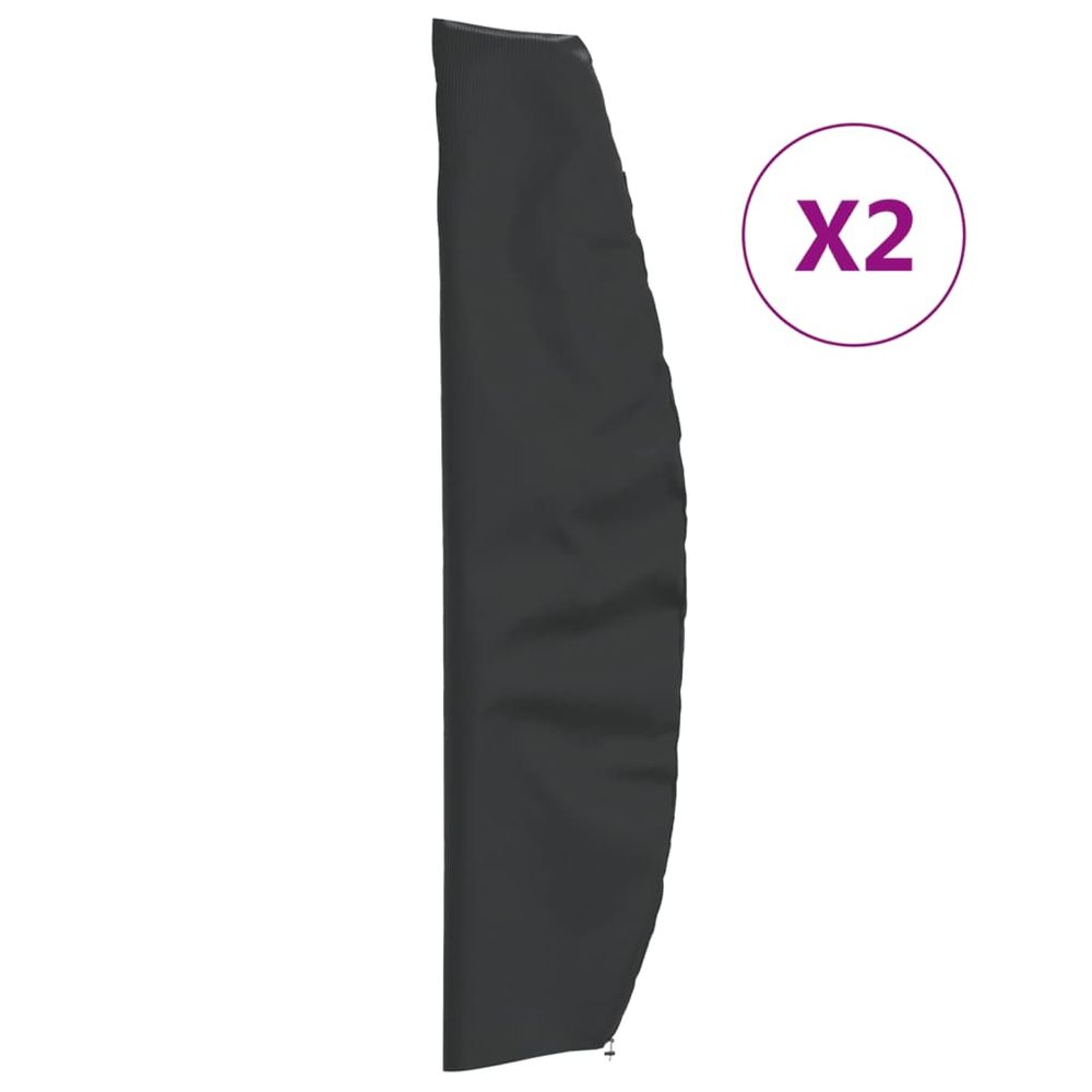 vidaXL Garden Umbrella Covers 2 pcs 265x50/70/40 cm 420D Oxford Fabric - anydaydirect