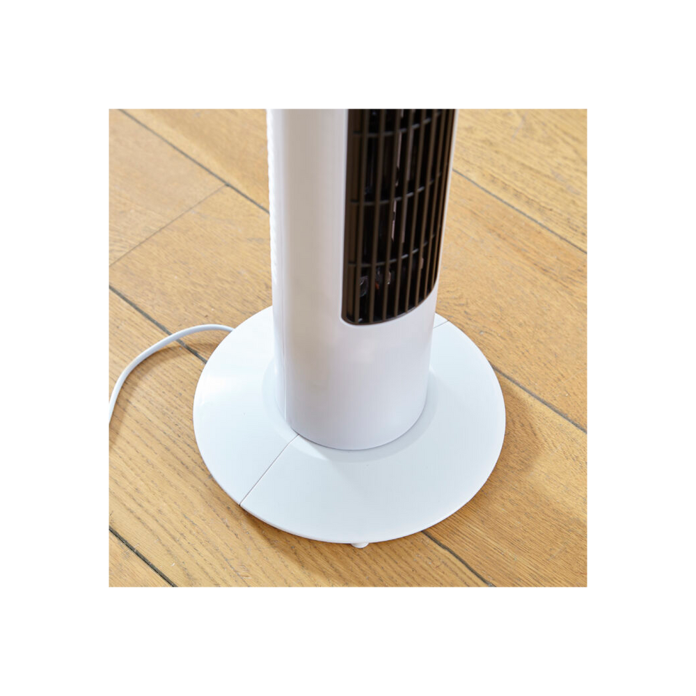 Neo 33" Aroma Free Standing 3 Speed Fan - White - anydaydirect