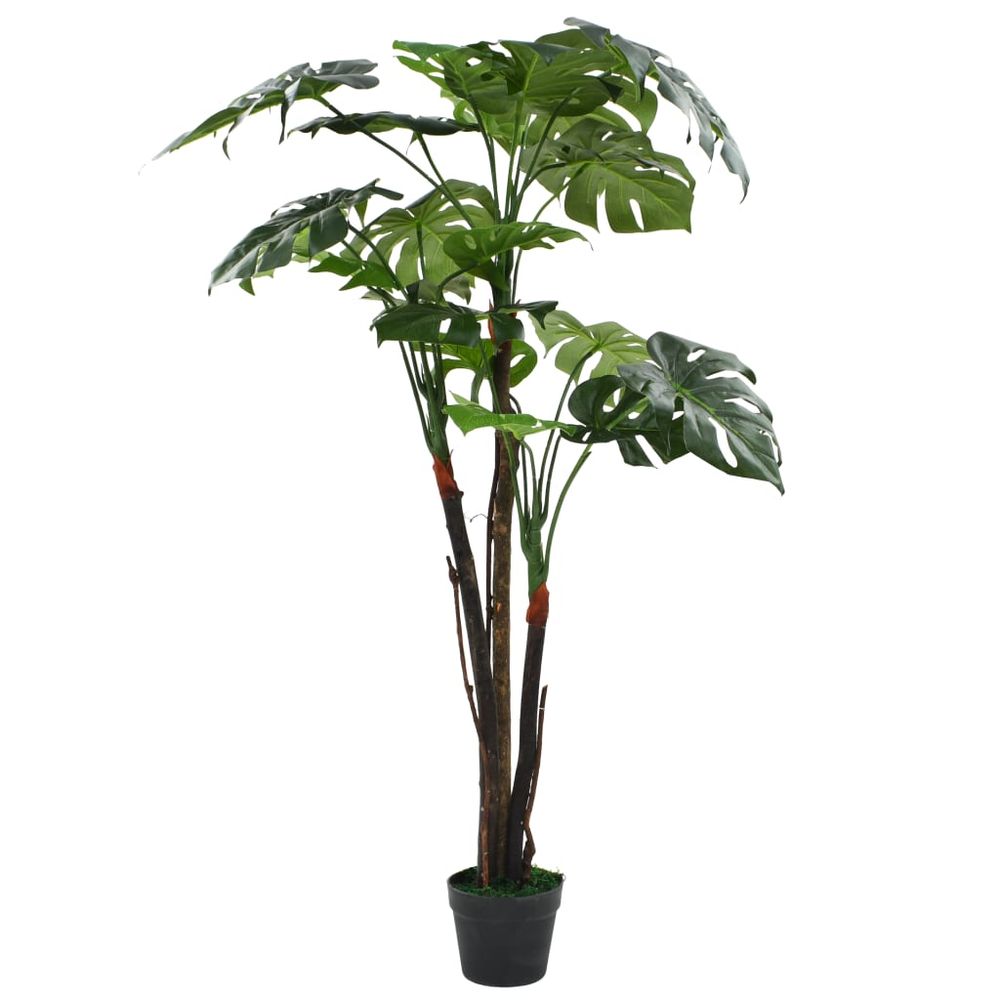 Artificial Monstera Plant with Pot 130 cm Green - anydaydirect