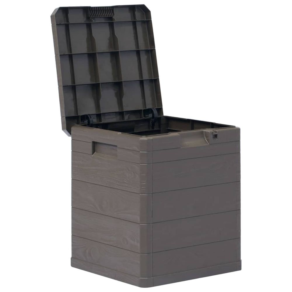 Garden Storage Box 90 L Brown - anydaydirect