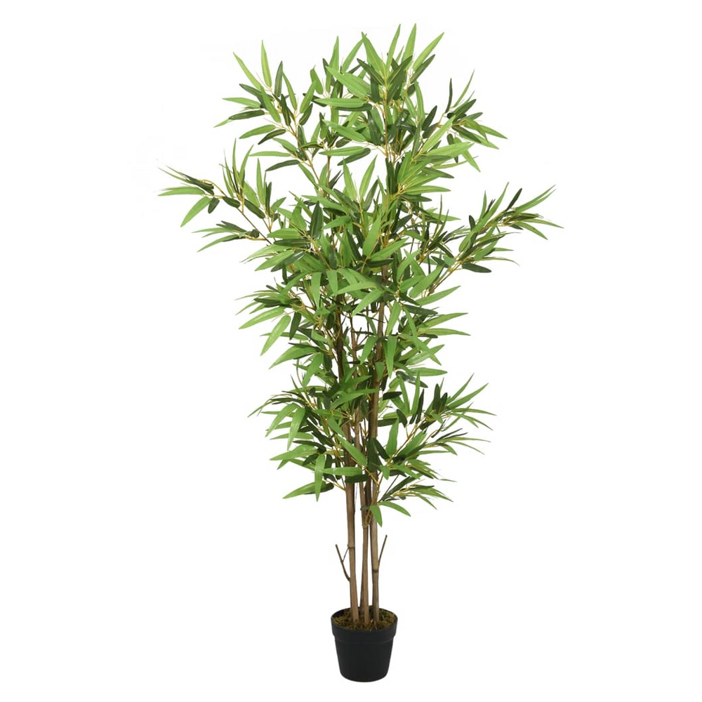 vidaXL Artificial Bamboo Tree 368 Leaves 80 cm Green - anydaydirect