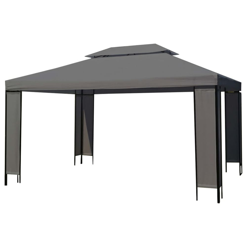 Gazebo Tent with LED String Lights 3x4 m - anydaydirect