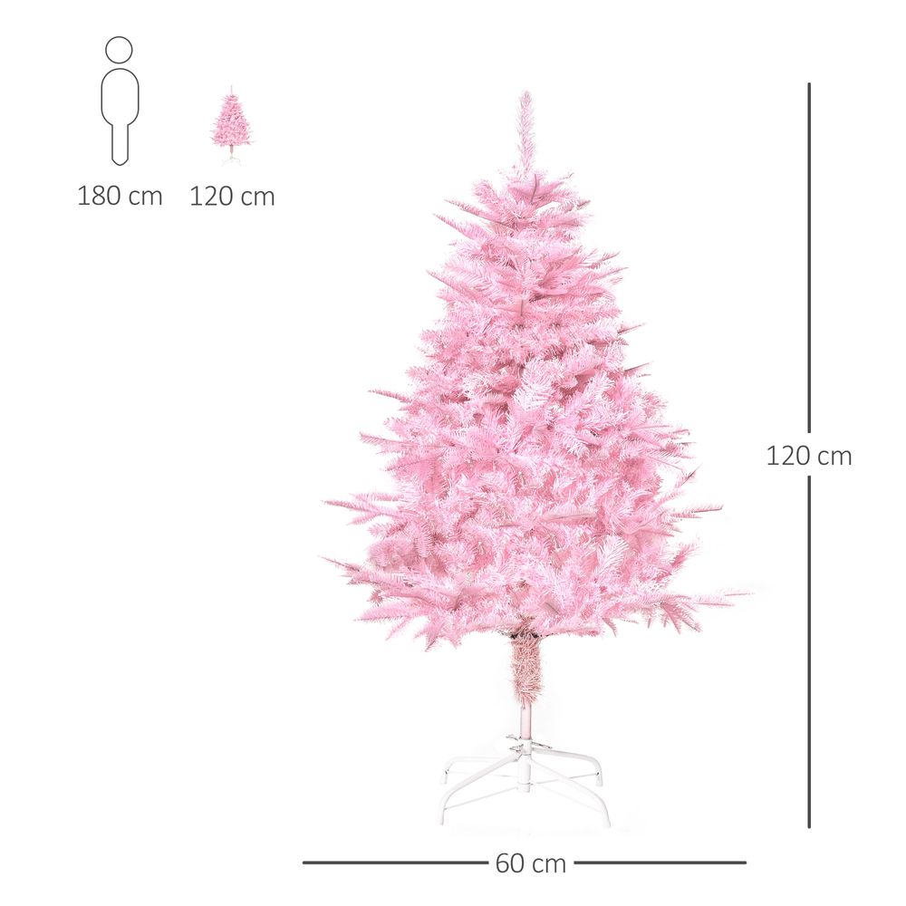 4FT Artificial Christmas Tree Holiday Xmas Automatic Open for Home Party Pink - anydaydirect