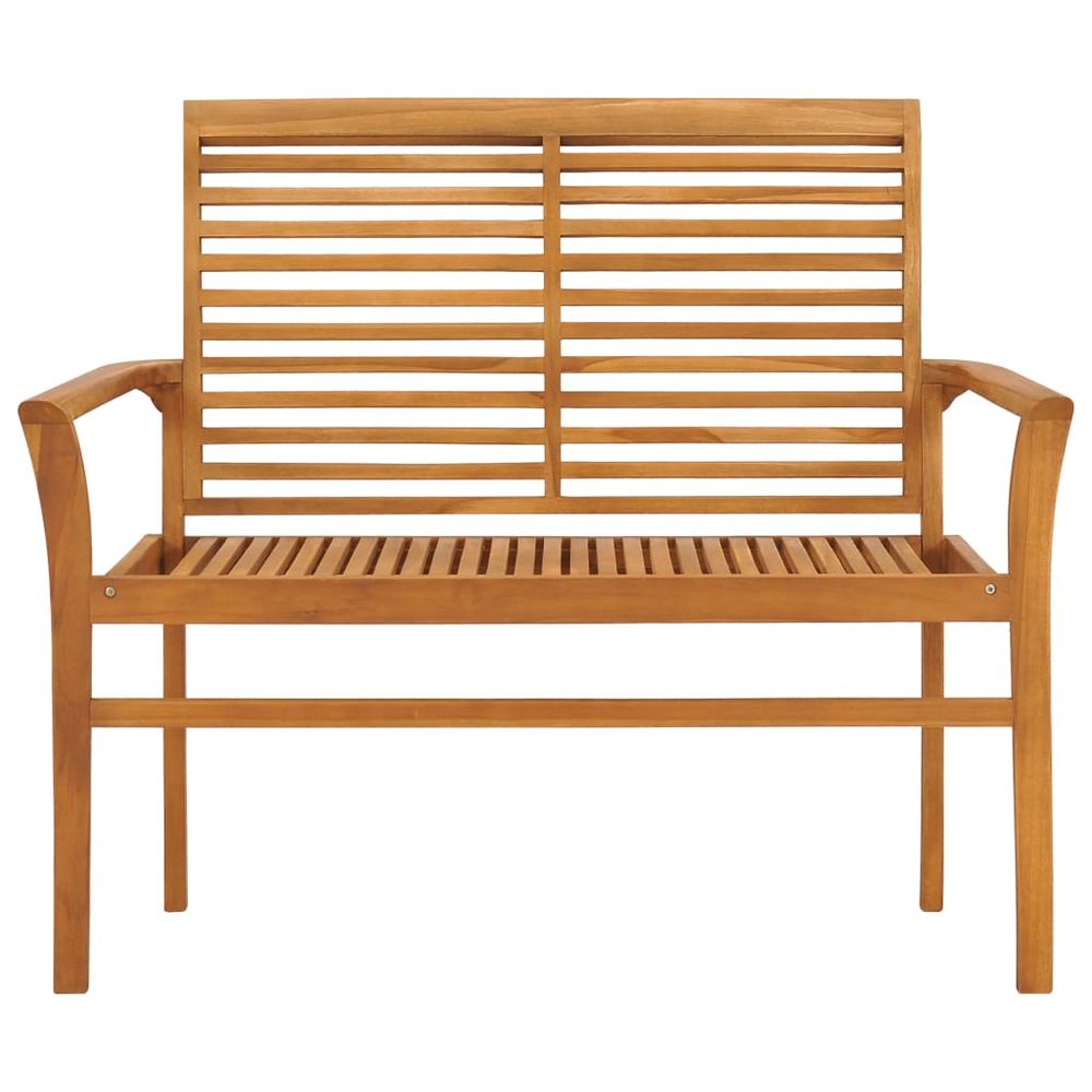 Garden Bench 112 cm Solid Teak Wood - anydaydirect