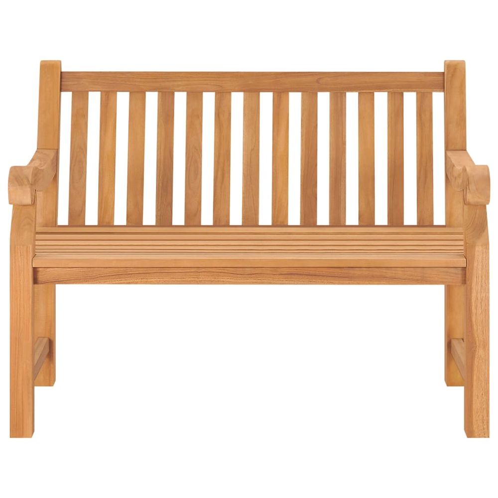 Garden Bench 114 cm Solid Teak Wood - anydaydirect