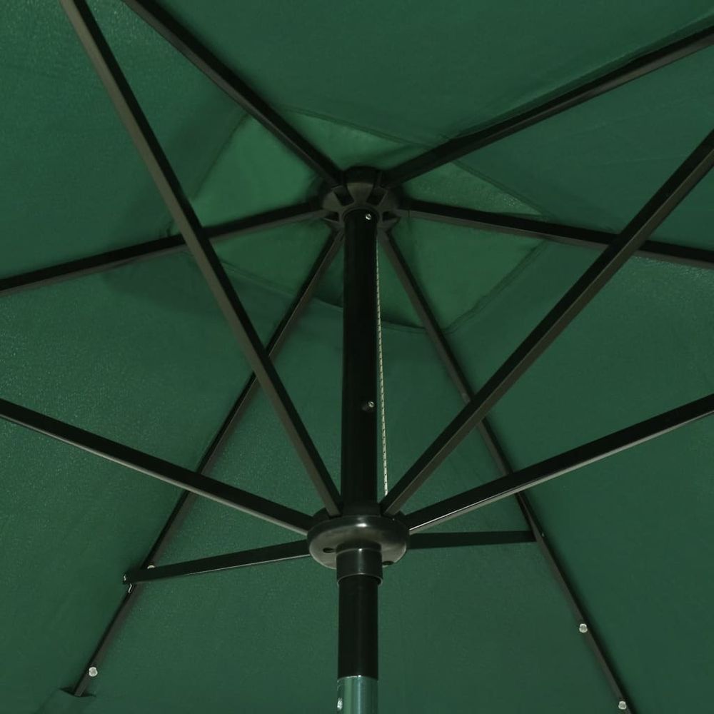 Parasol with LEDs and Steel Pole 2x3 m - anydaydirect