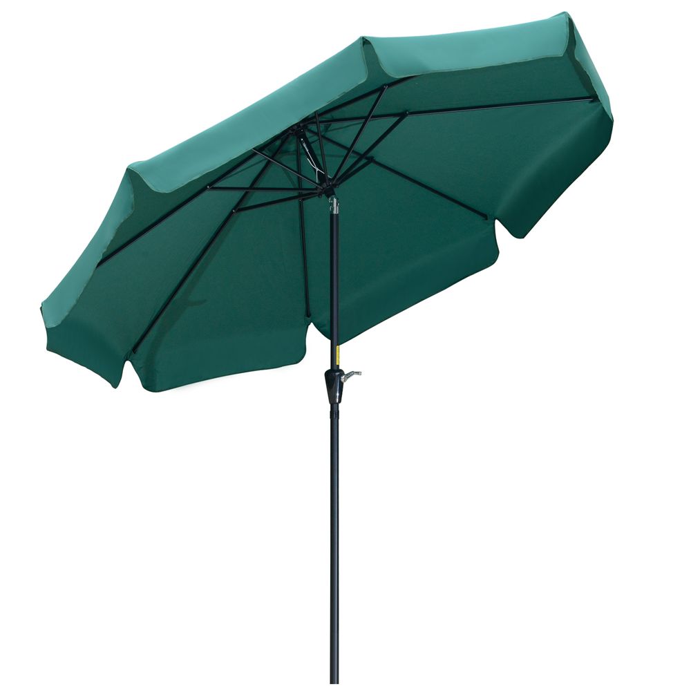 2.66m Patio Umbrella Garden Green - anydaydirect