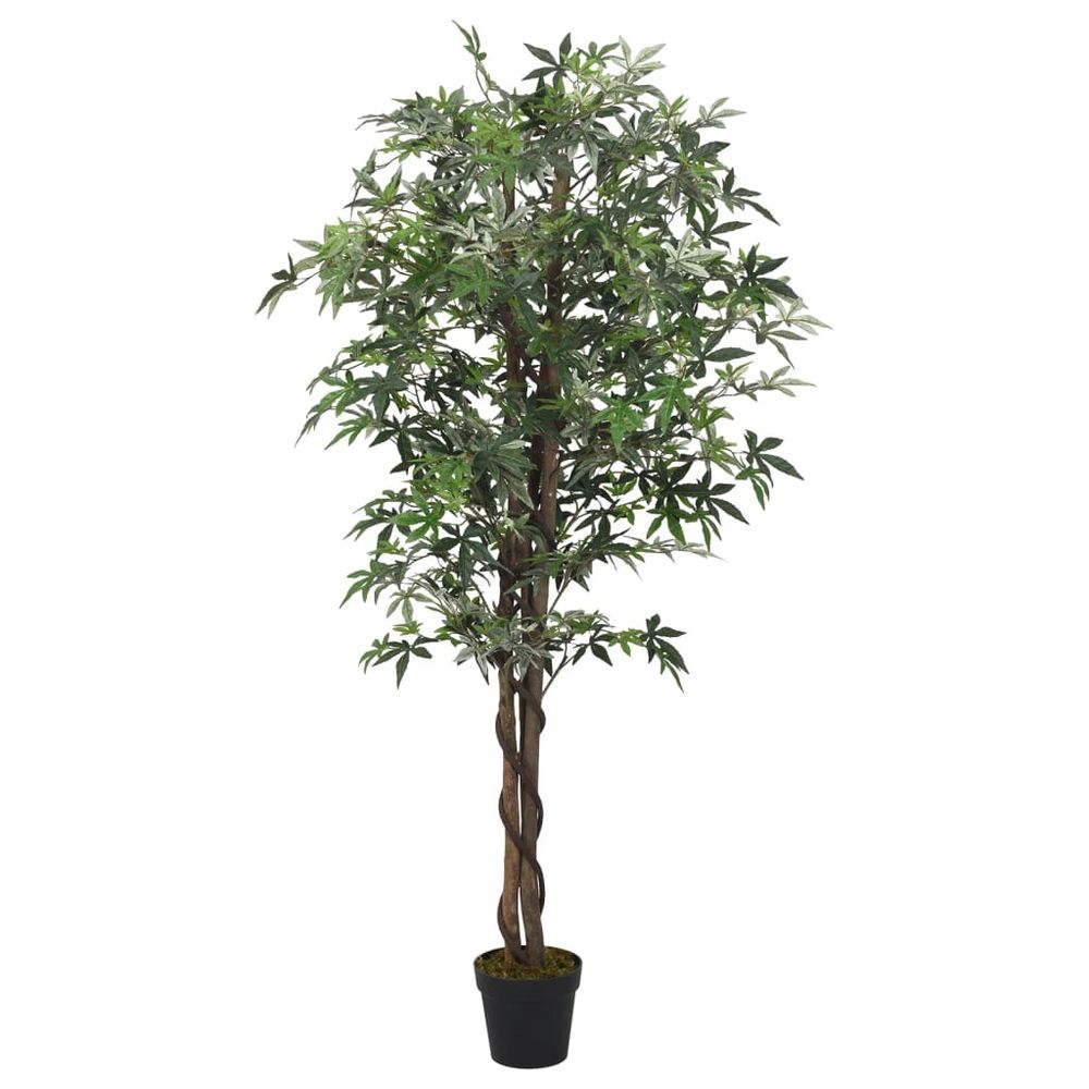 vidaXL Artificial Maple Tree 504 Leaves 150 cm Green - anydaydirect