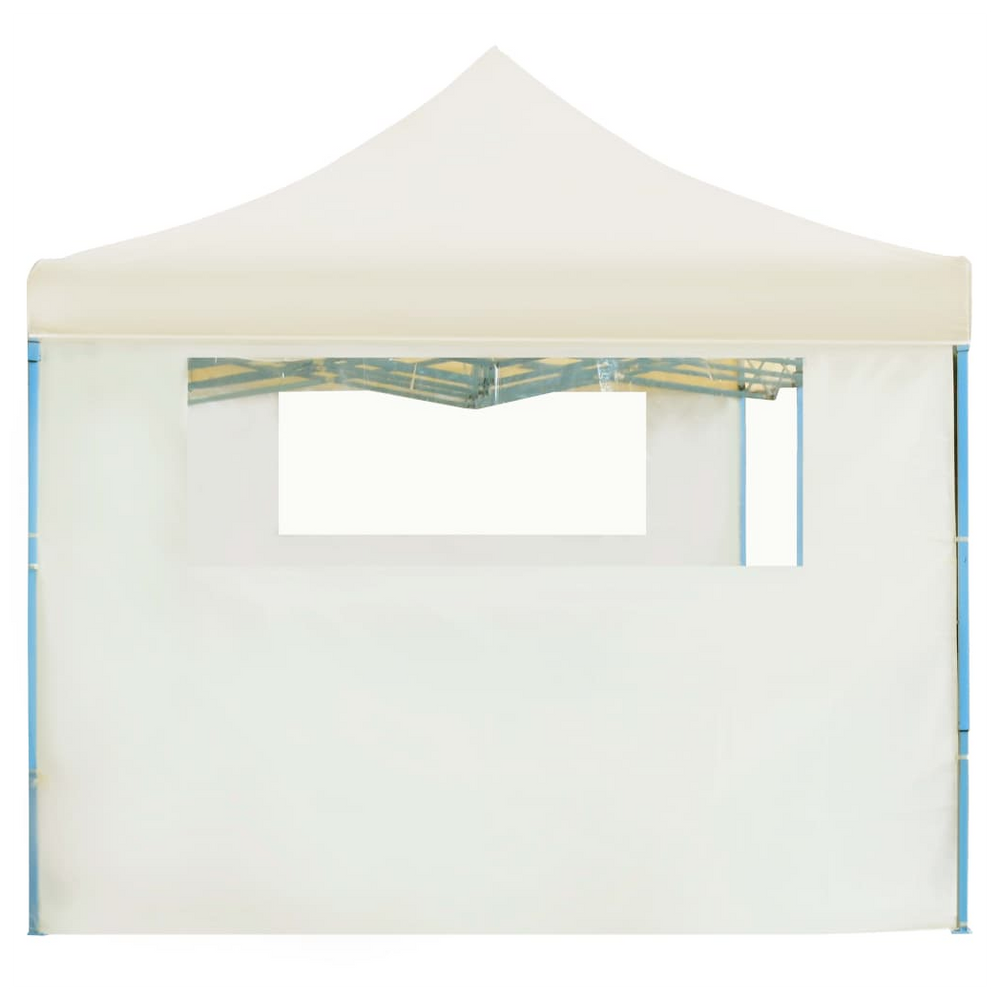 Folding Pop-up Party Tent with 5 Sidewalls 3x9 m Cream - anydaydirect