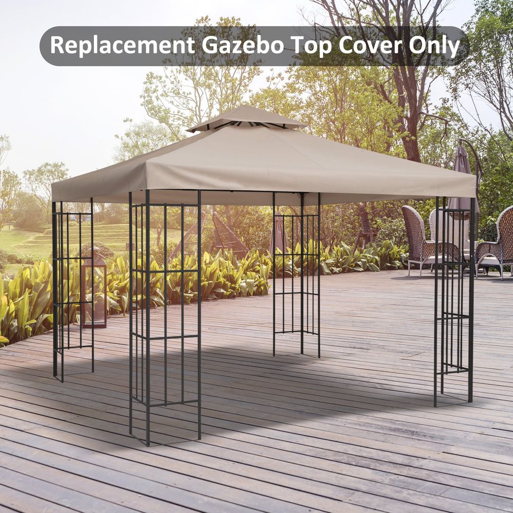 3 x 3(m) Gazebo Canopy Roof Top Replacement Cover Spare Part - anydaydirect
