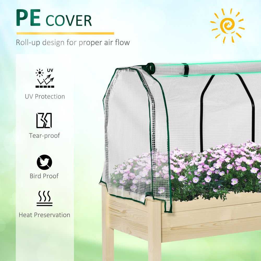 Raised Garden Bed Greenhouse Cover Planter Box - anydaydirect