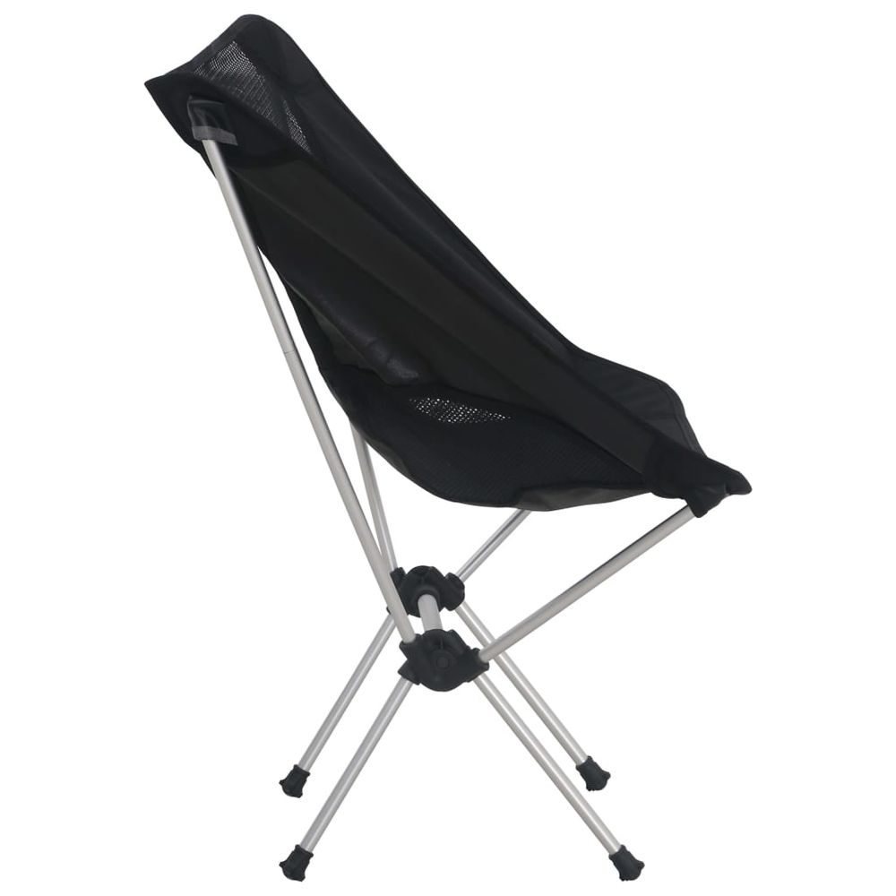 2x Folding Camping Chairs with Carry Bag 54x50x65 cm Aluminium - anydaydirect