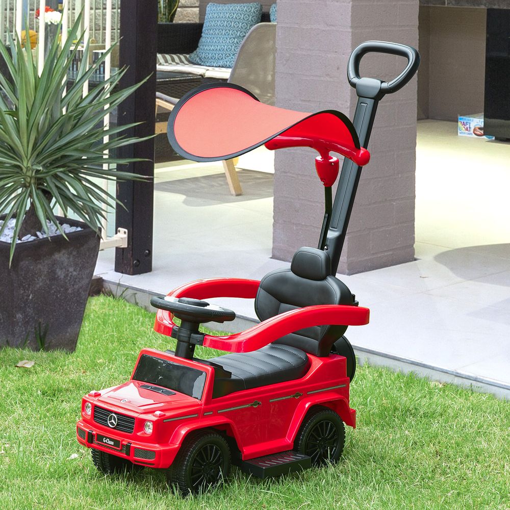 Benz G350 Ride-on Sliding Car Floor Slider Stroller Kids Vehicle, Red HOMCOM - anydaydirect