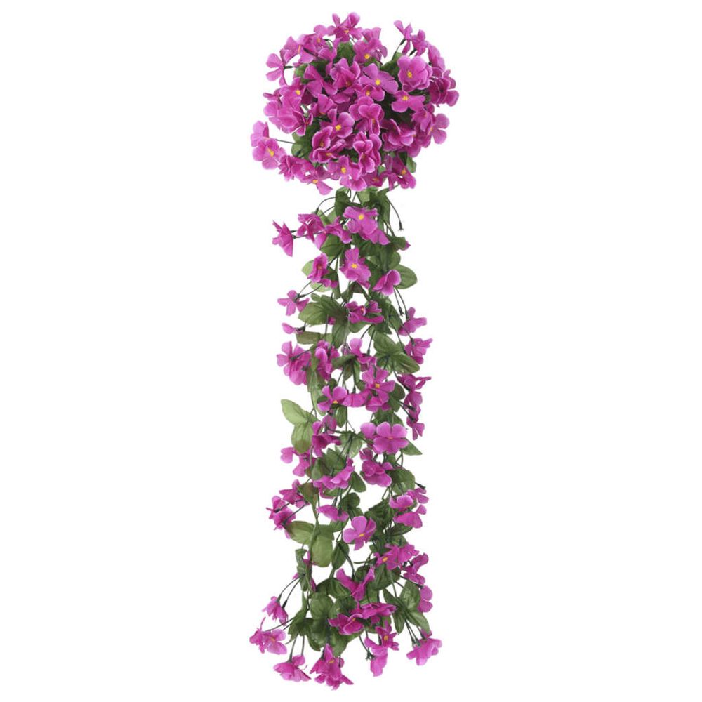 vidaXL Artificial Flower Garlands 3 pcs Light Purple 85 cm - anydaydirect