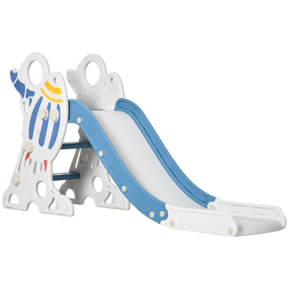 AIYAPLAY Baby Slide Freestanding Slide for Kids 1.5-3 Years Space Theme, Blue - anydaydirect