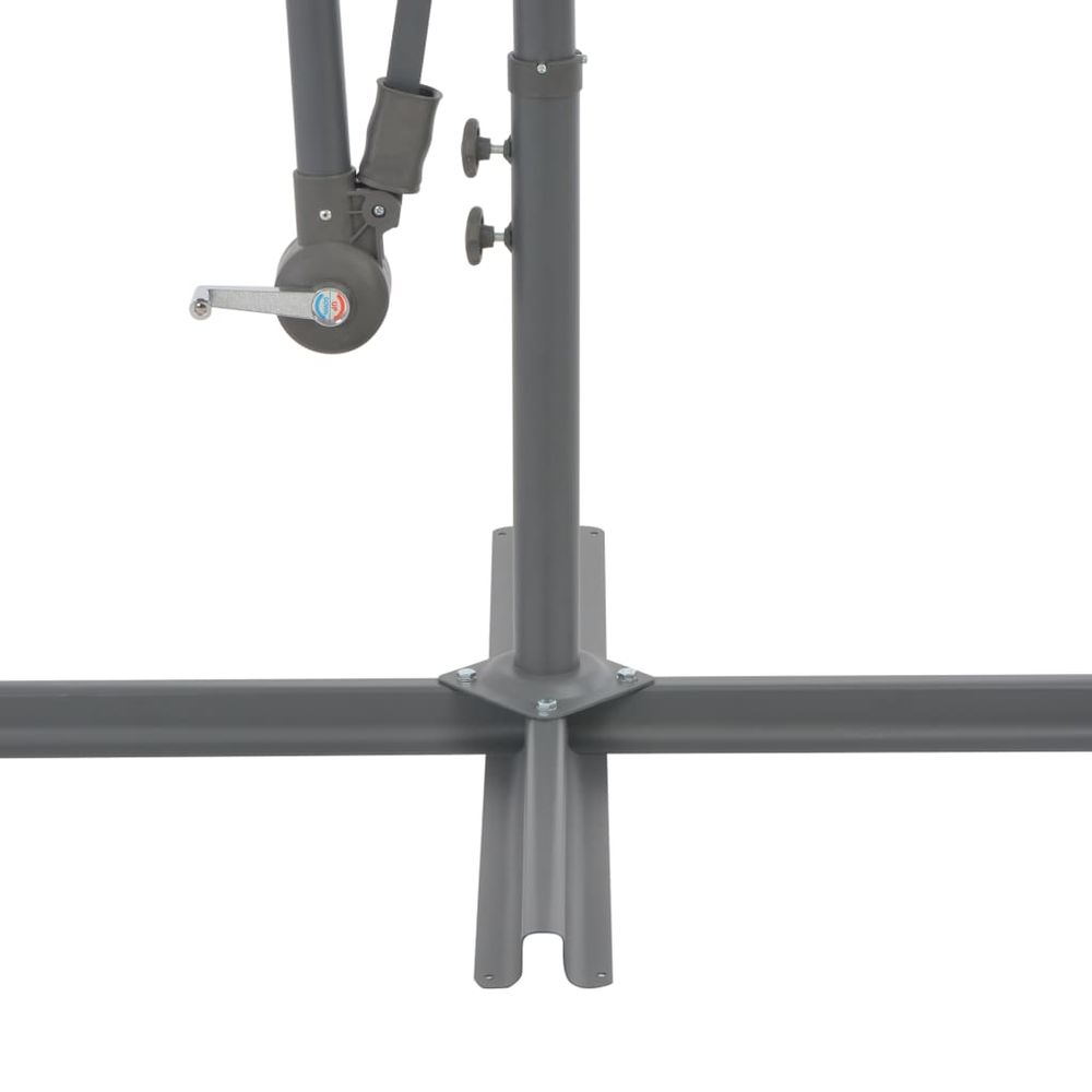 Cantilever Umbrella with Aluminium Pole 300 cm Black - anydaydirect