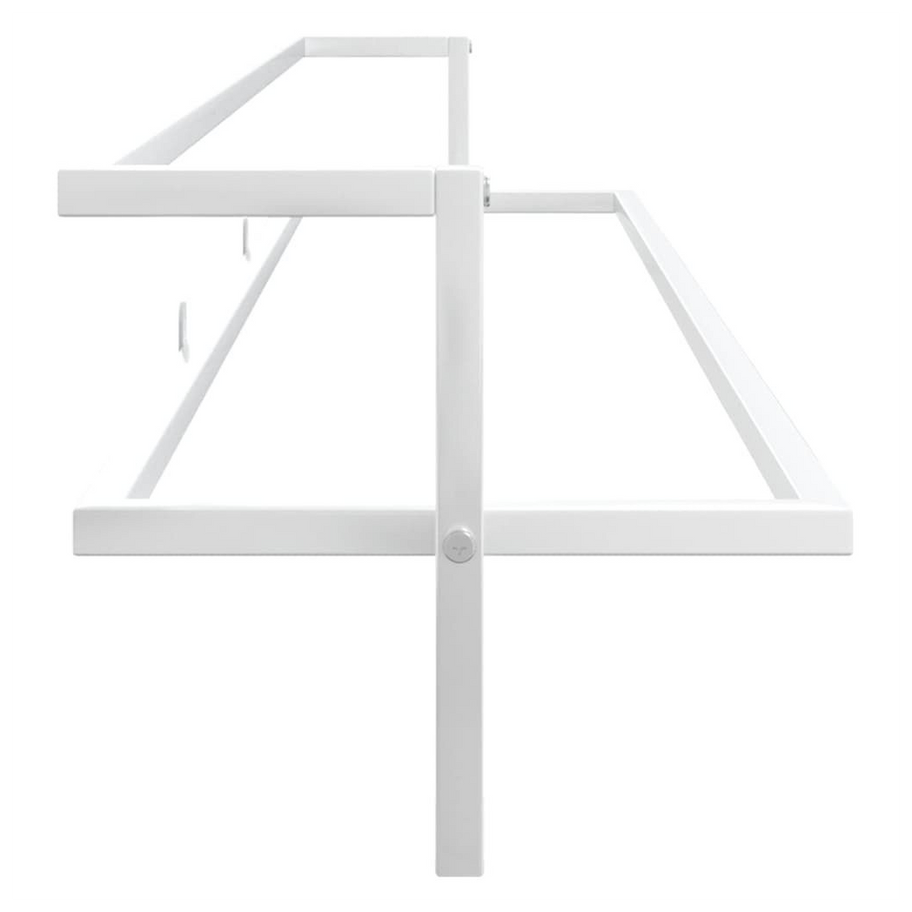 Towel Rack White 95x25x22 cm Iron - anydaydirect