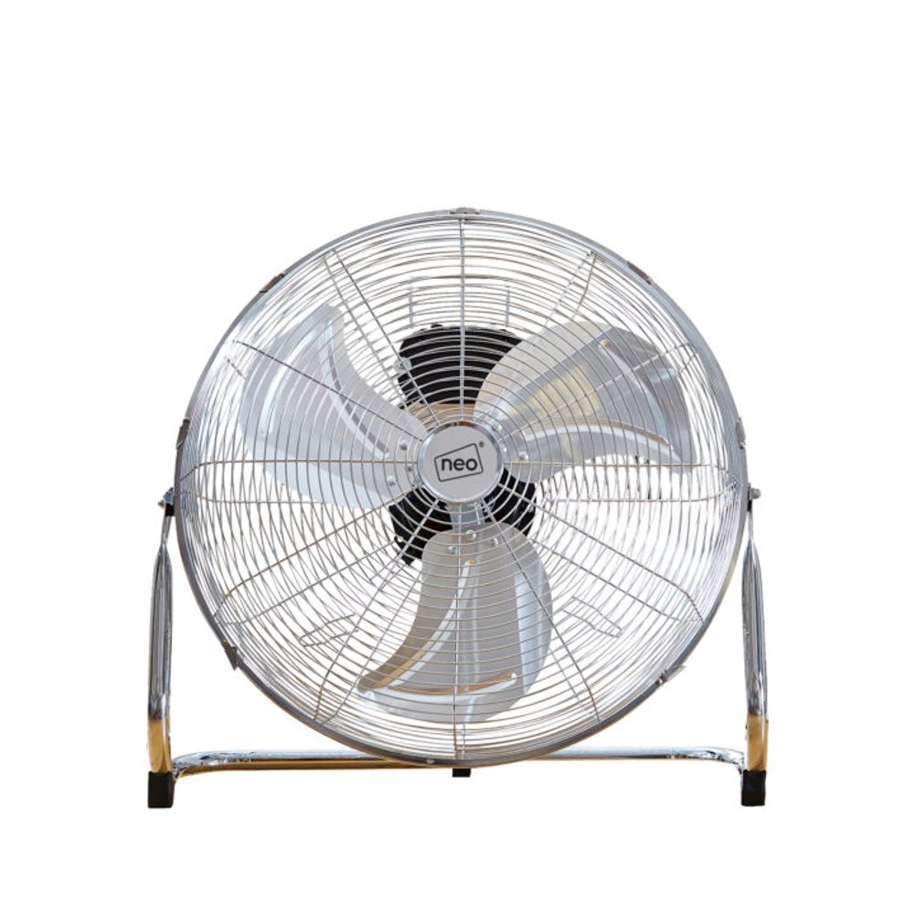 Neo High Velocity Chrome Metal Floor Freestanding Fan � 16 Inch - anydaydirect