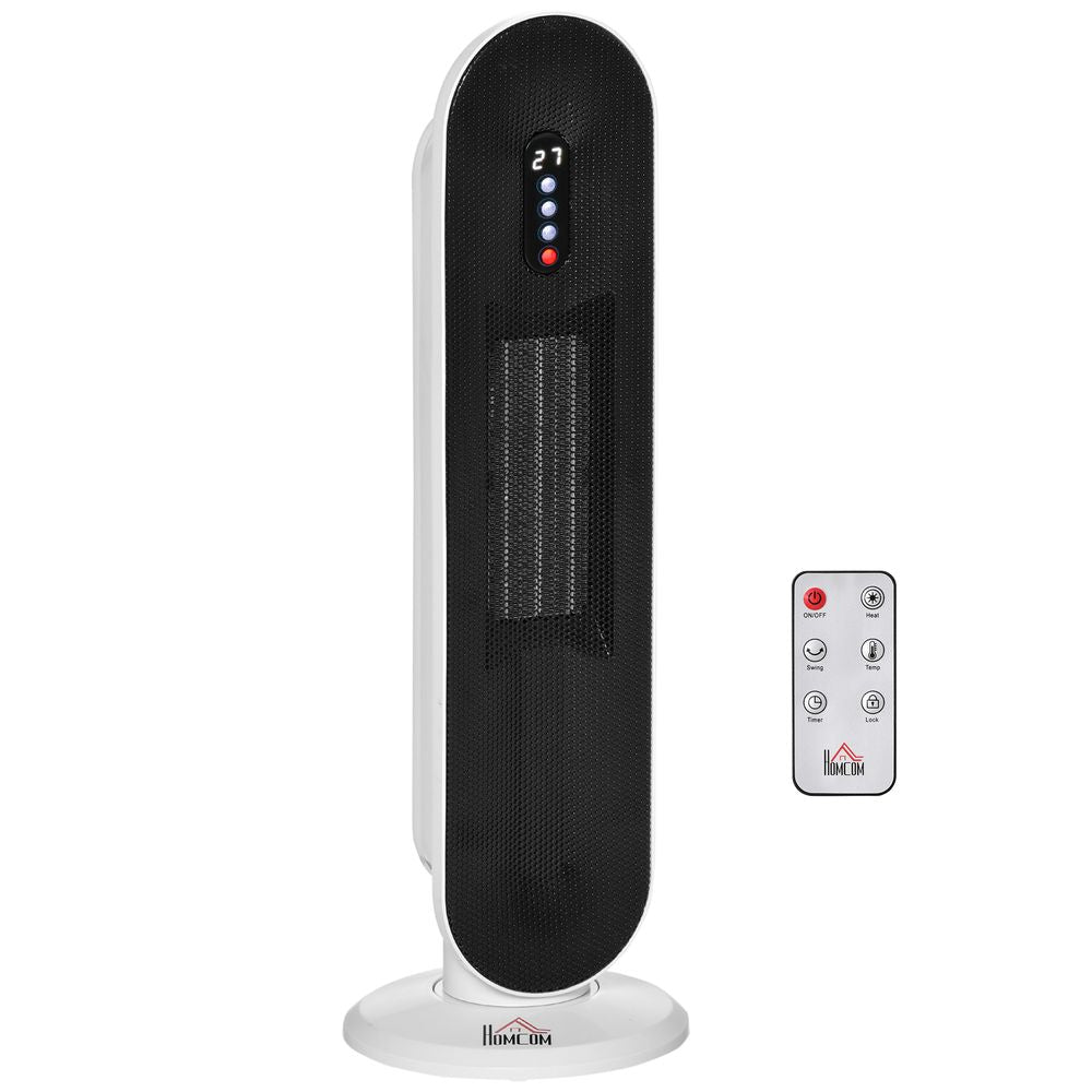 Ceramic Space Heater, Oscillation, Remote Overheat Protection, 1200/2000W - anydaydirect