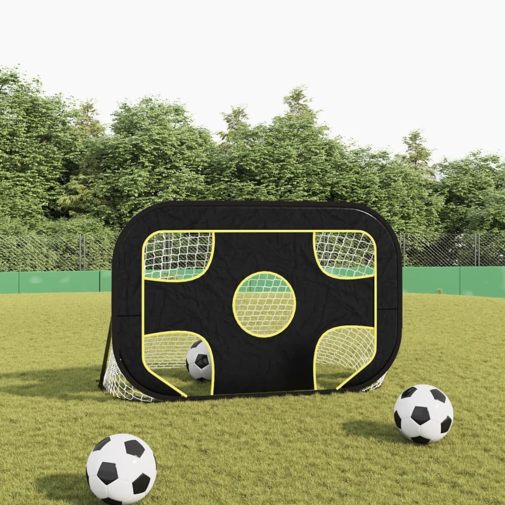 Football Goal Net with Target 120x80x80 cm Polyester - anydaydirect