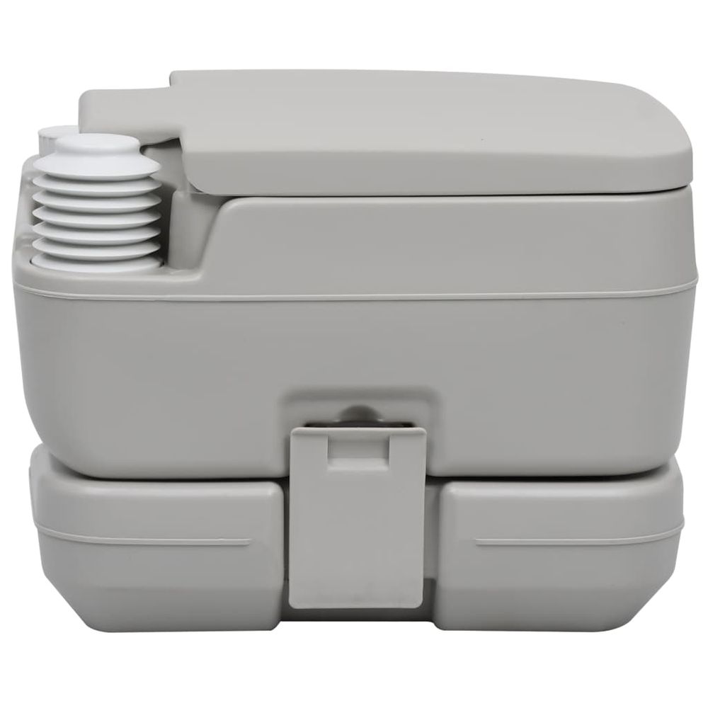Portable Camping Toilet Grey 10+10 L - anydaydirect