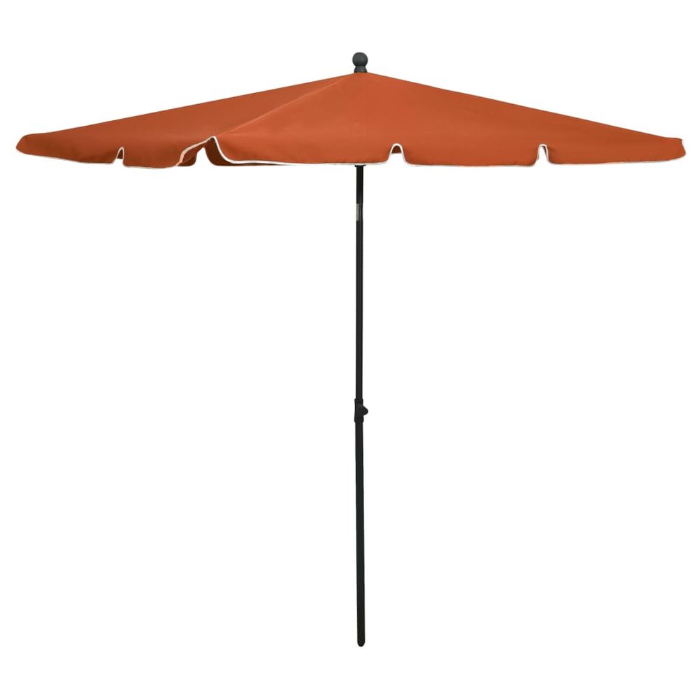 Garden Parasol with Pole 210x140 cm - anydaydirect