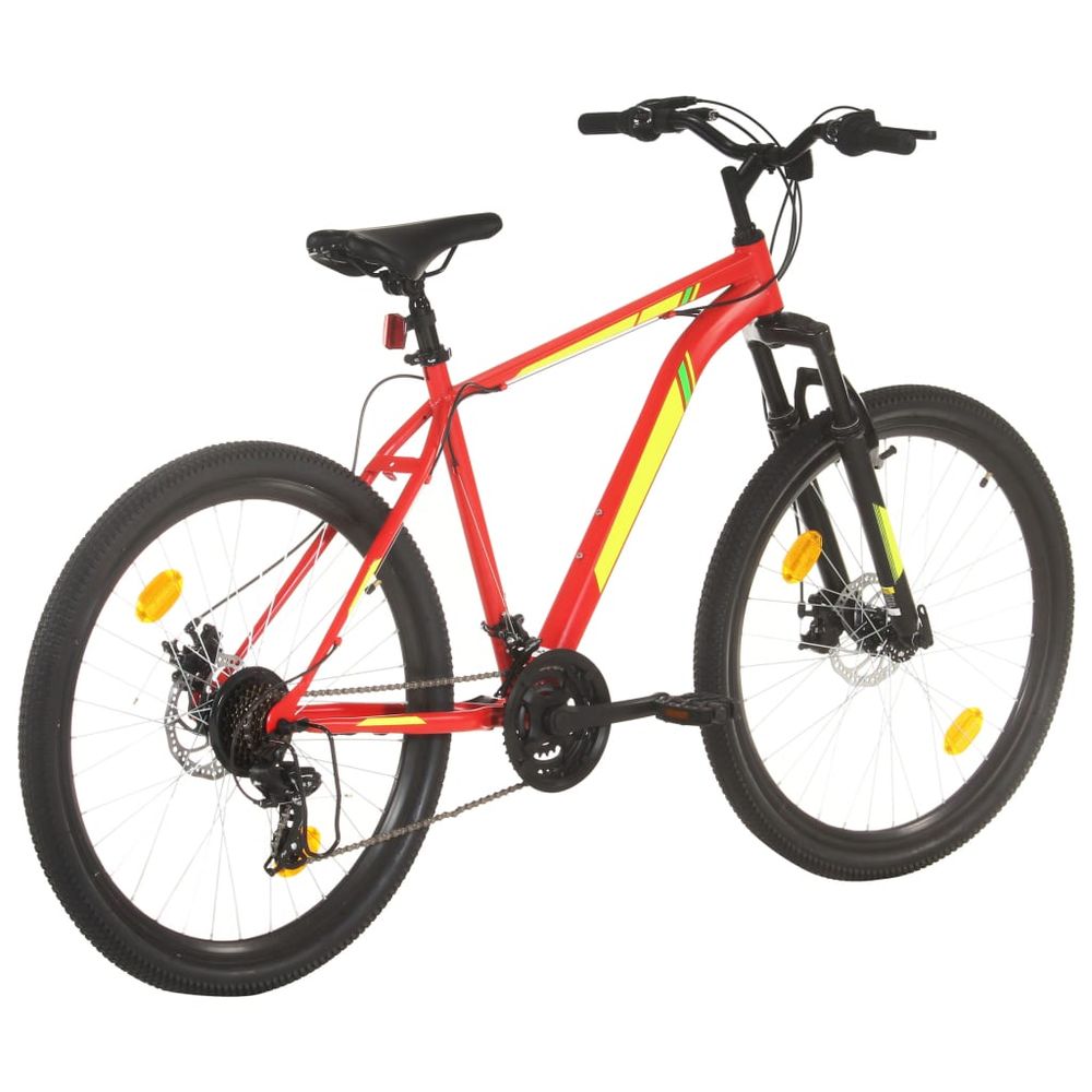 Mountain Bike 21 Speed 27.5 inch Wheel 42 cm Red - anydaydirect