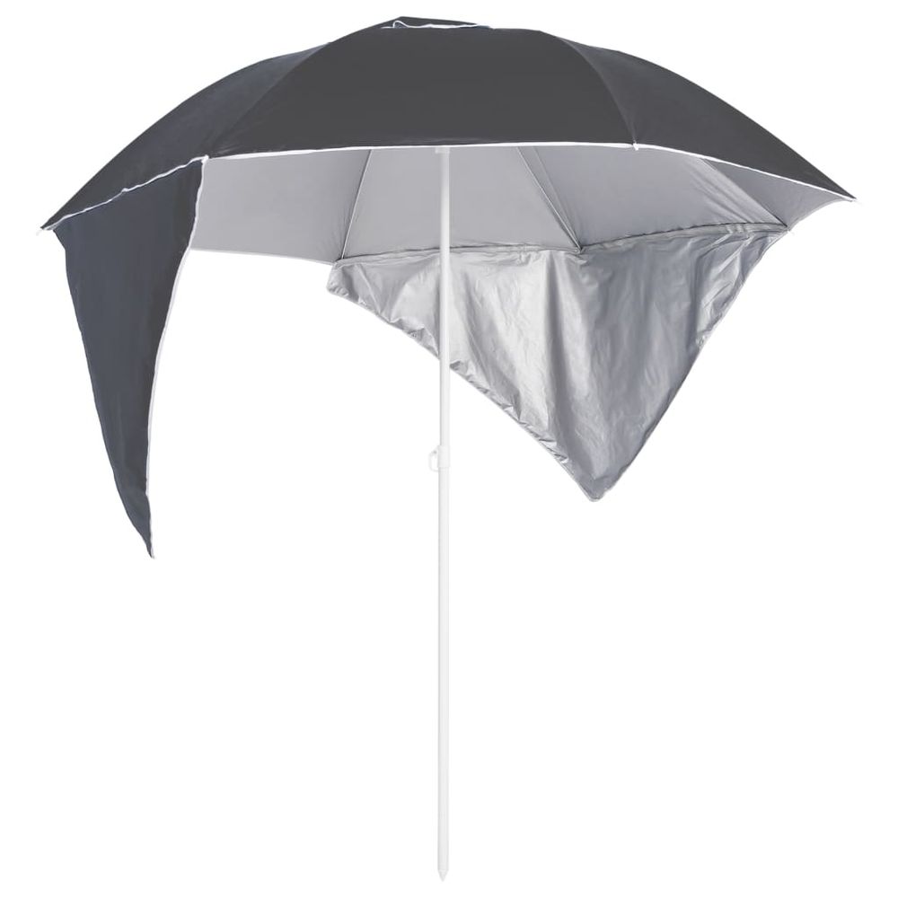 Beach Umbrella with Side Walls 215 cm - anydaydirect