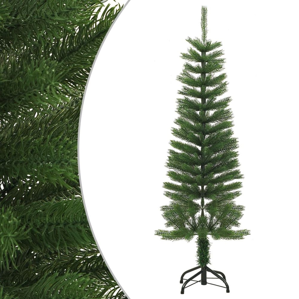 Artificial Slim Christmas Tree with Stand 120 cm PE - anydaydirect