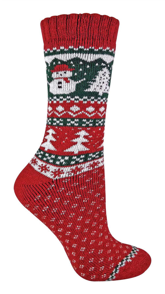 Ladies Wool Xmas Socks - anydaydirect