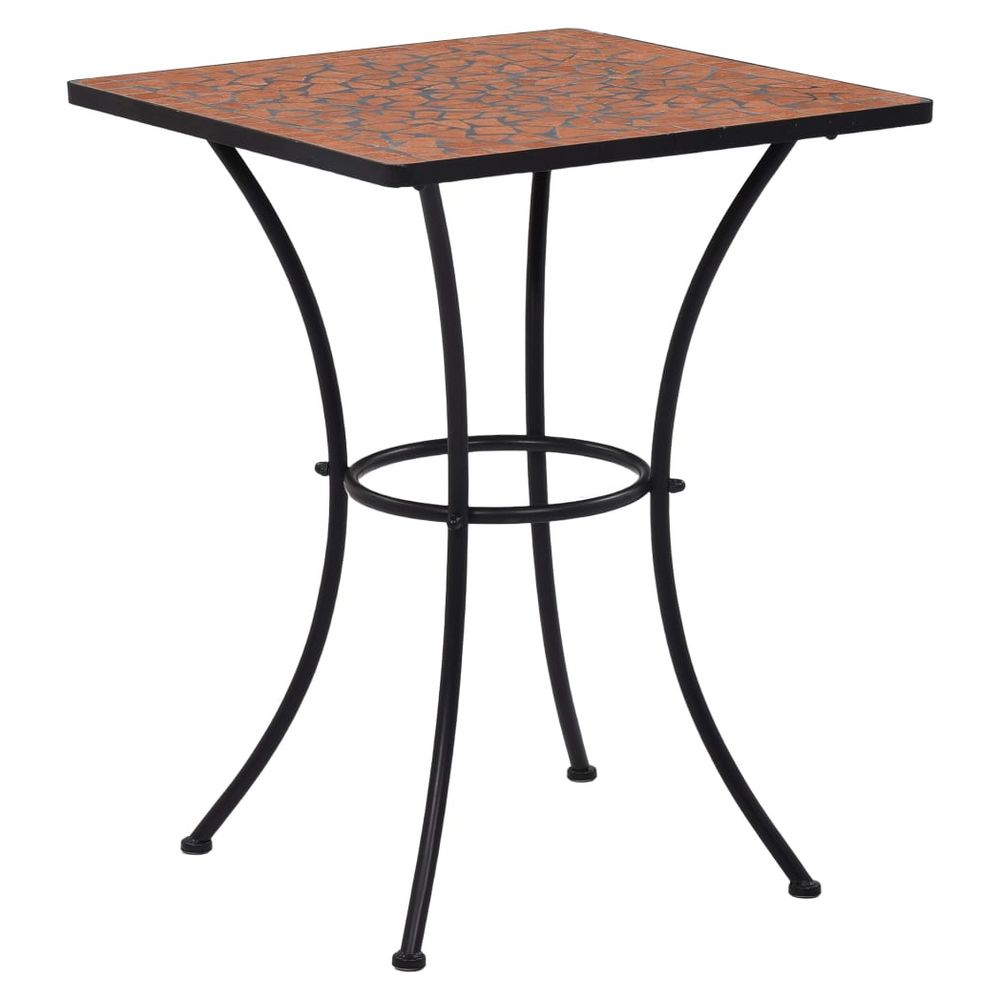 Mosaic Bistro Table Terracotta 60 cm Ceramic - anydaydirect