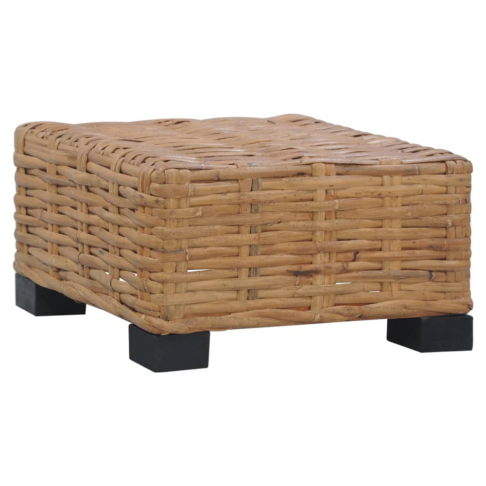 Coffee Table 47x47x28 cm Natural Rattan - anydaydirect