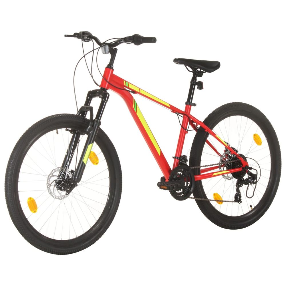 Mountain Bike 21 Speed 27.5 inch Wheel 38 cm Red - anydaydirect