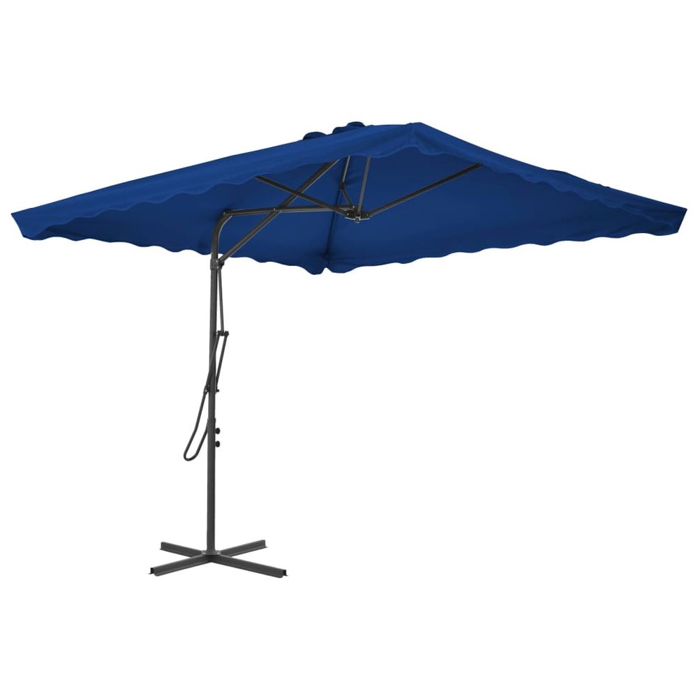 Outdoor Parasol with Steel Pole 250x250x230 cm - anydaydirect