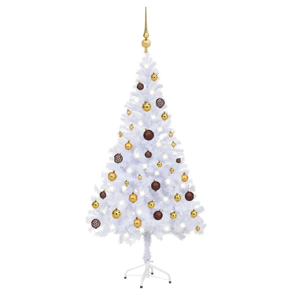 Artificial Christmas Tree with LEDs&Ball Set 120cm  x 240cm - anydaydirect